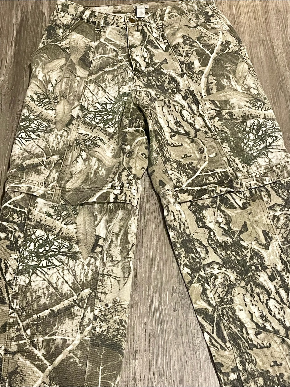 Women's Camo Convertible Hunting Jeans - Olive/Tan